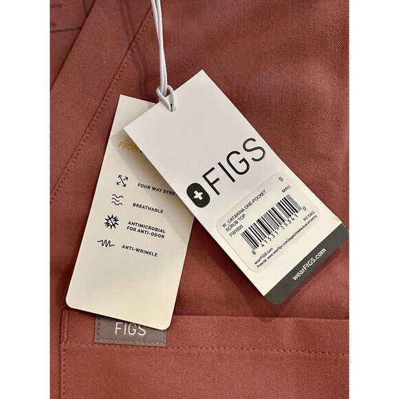 Figs Technical Collection Caterina One Pocket Scrub Top in Mauve Size S NWT! - Picture 6 of 6